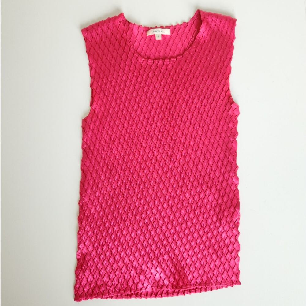 Nicola Textured Crinkle Tank Top